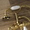 Kingston Brass AE21T7 3-3/8 Inch Wall Mount Tub Faucet with Hand Shower, Brushed Brass AE21T7 - alternate 5